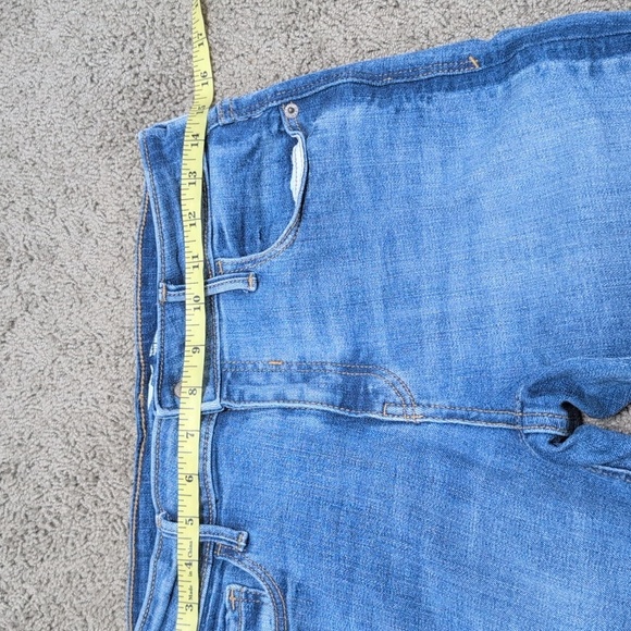 Old Navy Skinny Rockstar Jeans Light Medium Wash Side Stripe Women's 8P Petite - Picture 6 of 10
